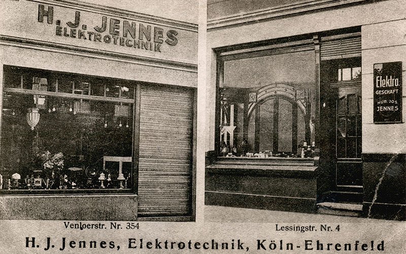 Ein Blick auf die alten Ladenlokale von Elektro Jennes